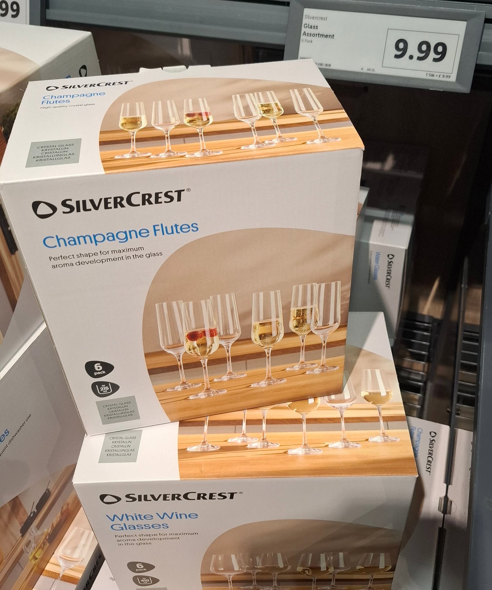 طقم كؤوس ماء SilverCrest سعة 395 مل - 6 قطع