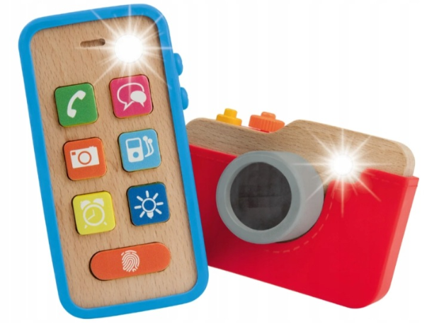 هاتف وكاميرا خشبيان تفاعليان Playtive